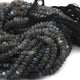 1  Strand  Labradorite Faceted Rondelles - Rondelle Beads - Labradorite Rondelles 8mm 15.5 Inches BR0255 - Tucson Beads