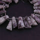 1 Strand Lilac jasper Faceted Briolettes - jasper Faceted Briolettes ,Fancy Shape Briolettes-26mmx11mm-21mmx11mm 8.5 Inches BR3070 - Tucson Beads