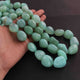 1 Strand  Aqua Chalcedony Smooth Briolettes -Tumbled Shape Briolettes - 16mmx14mm-30mmx19mm- 16 Inches BR01817 - Tucson Beads