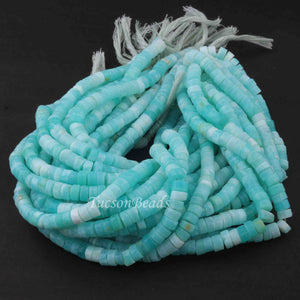 1  Strand  Peru Opal Wheel Shape Faceted Briolettes  - Wheel Shape Briolettes  6mm  10 Inches BR0285 - Tucson Beads