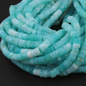 1  Strand  Peru Opal Wheel Shape Faceted Briolettes  - Wheel Shape Briolettes  6mm  10 Inches BR0285 - Tucson Beads