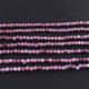 5 Strands Pink Tourmaline 3mm Gemstone Balls, Semiprecious beads 12.5 Inches Long- Faceted Gemstone Jewelry RB0059 - Tucson Beads