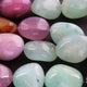 1 Strand Multi Color Chalcedony Smooth Briolettes -Tumbled Shape Briolettes - 11mmx10m-34mmx25mm- 18 Inches BR01829 - Tucson Beads