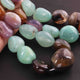 1 Strand Multi Color Chalcedony Smooth Briolettes -Tumbled Shape Briolettes - 11mmx10m-34mmx25mm- 18 Inches BR01829 - Tucson Beads