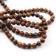 1 Strand Brown Tiger ,Best Quality , High Quality , Smooth Round Balls - Smooth Balls Beads -10mm 15 Inches BR0068 - Tucson Beads