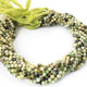 2 Strands Green Opal 3mm Gemstone Balls, Semiprecious beads 12 Inches Long- Faceted Gemstone Jewelry RB0058 - Tucson Beads