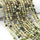 2 Strands Green Opal 3mm Gemstone Balls, Semiprecious beads 12 Inches Long- Faceted Gemstone Jewelry RB0058 - Tucson Beads