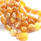 1 Strand Shaded Yellow Chalcedony Smooth Briolettes -Tumbled Shape Briolettes - 11mmx11m-32mmx24mm- 14 Inches BR01831 - Tucson Beads