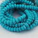 1 Strand Turquoise Stablized Faceted Roundelles. - Turquoise Stablized Ball Beads 8mm- 9 Inches - BR0514 - Tucson Beads