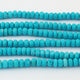 1 Strand Turquoise Stablized Faceted Roundelles. - Turquoise Stablized Ball Beads 8mm- 9 Inches - BR0514 - Tucson Beads