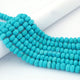 1 Strand Turquoise Stablized Faceted Roundelles. - Turquoise Stablized Ball Beads 8mm- 9 Inches - BR0514 - Tucson Beads