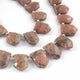 1 Strand Natural Unakite  Faceted Pentagon Shape Briolettes - Jewelry Making Supplies - 13mmx10mm-18mmx12mm 9 Inch BR02236 - Tucson Beads