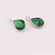 10 Pcs Emerald 925 Silver Plated Faceted - Pear Shape Faceted Pendant -12mmx7mm  PC853 - Tucson Beads