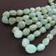 1 Strand  Aqua Chalcedony Smooth Briolettes -Tumbled Shape Briolettes - 18mmx16mm-30mmx25mm- 16 Inches BR01838 - Tucson Beads