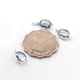 10 Pcs  Iolite  925 Silver Plated Faceted - Oval Shape Faceted Pendant -14mmx8mm  PC878 - Tucson Beads