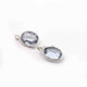 10 Pcs  Iolite  925 Silver Plated Faceted - Oval Shape Faceted Pendant -14mmx8mm  PC878 - Tucson Beads