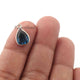 3 Pcs  Blue Hydro 925 Silver Plated Faceted - Assorted Shape Faceted Pendant -13mmx8mm  PC871 - Tucson Beads