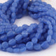 1 Long Strand Blue  Chalcedony  Smooth Briolettes -Oval Shape Briolettes - 7mmx7mm-12mmx10mm - 12 Inches BR0533 - Tucson Beads