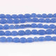 1 Long Strand Blue  Chalcedony  Smooth Briolettes -Oval Shape Briolettes - 7mmx7mm-12mmx10mm - 12 Inches BR0533 - Tucson Beads