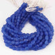 1 Long Strand Blue  Chalcedony  Smooth Briolettes -Oval Shape Briolettes - 7mmx7mm-12mmx8mm - 12 Inches BR0532 - Tucson Beads