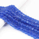 1 Long Strand Blue  Chalcedony  Smooth Briolettes -Oval Shape Briolettes - 7mmx7mm-12mmx8mm - 12 Inches BR0532 - Tucson Beads