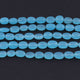 1 Long Strand Blue Aqua  Chalcedony  Smooth Briolettes -Oval Shape Briolettes - 7mmx8mm-12mmx9mm - 13 Inches BR0535 - Tucson Beads