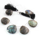 1  Strand Labradorite Faceted Briolettes -Heart Shape  Briolettes  23mmx24mm-29mmx28mm -8.5 Inches BR3045 - Tucson Beads