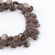 1  Strand Smoky Quartz Faceted Briolettes -Pear Shape Briolettes - 7mmx5mm-14mmx10mm - 9 Inches BR01157 - Tucson Beads