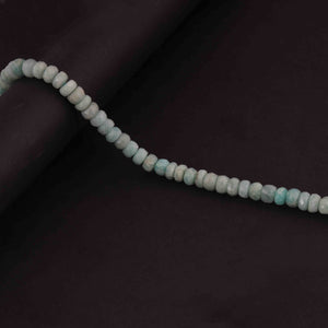 1 Strand Amazonite Faceted  Rondelles ,Round Beads - Gemstone Beads  - 7mm 15.5 Inches BR3619 - Tucson Beads