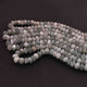 1  Strand Grey Moonstone Smooth Rondelles - Round Shape Rondelles - 7mm-10mm- 17 Inches BR02217 - Tucson Beads