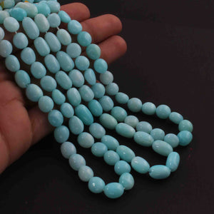 1 Long Strand Peru Opal  Smooth Briolettes -Oval Shape Briolettes - 7mmx7mm-12mmx7mm - 16 Inches BR02212 - Tucson Beads