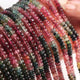 1 Long Strand Multi Tourmaline  Smooth Roundelles -Tourmaline Roundel Beads - Gemstone Rondelles 4mm-5mm-15 Inches BR02514 - Tucson Beads