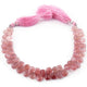 1 Strand Strawberry Quartz  Faceted Briolettes -Pear Shape Briolettes - 9mmx6mm-10mmx7mm - 8 inch BR01200 - Tucson Beads