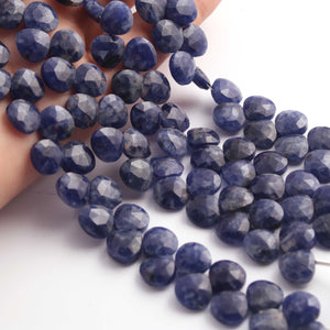 1  Strand Lapis Lazuli Faceted Heart Briolettes - Heart shape Beads - 9mm - 9 Inches BR02519 - Tucson Beads