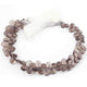 1  Strand Smoky Quartz Faceted Briolettes -Pear Shape Briolettes - 6mmx5mm-11mmx6mm - 9 Inches BR01196 - Tucson Beads