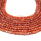 1 Long Strand Sunstone Faceted Rondells  - Round Shape  Rondells - 4mm-5mm-14 Inches BR02225 - Tucson Beads