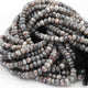 1 Long Strand Gray Silverite  Faceted  Rondelles- Rondelles Beads -7mm-5mm - 13.5  Inches BR0502 - Tucson Beads