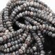 1 Long Strand Gray Silverite  Faceted  Rondelles- Rondelles Beads -7mm-5mm - 13.5  Inches BR0502 - Tucson Beads