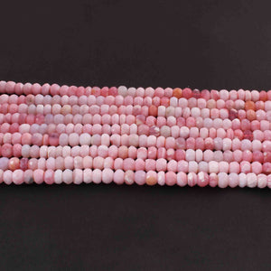 1  Strand Shaded Pink Opal  Faceted Rondelles Beads  - Round Beads 7mm 14 Inches long BR02229 - Tucson Beads