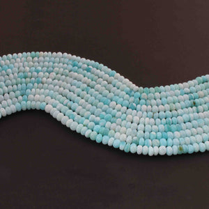 1  Long Strand Peru Opal  Faceted Roundells -Round Shape Roundells - 6mm-7mm-14  Inches BR02237 - Tucson Beads