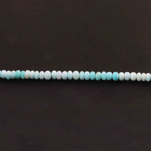 1  Long Strand Peru Opal  Faceted Roundells -Round Shape Roundells - 6mm-7mm-14  Inches BR02237 - Tucson Beads