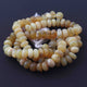 1 Strand Yellow Opal Faceted Rondelles- Yellow Opal Beads 10mm-12mm 19 Inch BR2725 - Tucson Beads