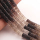 1  Strand  Natural Shaded Smoky Quartz Faceted Heishi Tyre Shape Gemstone Beads,  Shaded Smoky Quartz  Tyre Wheel Rondelles Beads, 7mm 8 Inches BR02891 - Tucson Beads