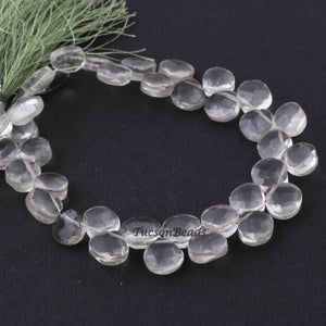 1 Strand Green Amethyst Faceted Heart Shape Briolettes - Amethyst Heart Beads 6mm-7mm 9 Inches BR2718 - Tucson Beads