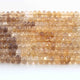 1  Long Strand Bio Lemon Quartz Faceted Rondells -Round  Shape  Rondells  7mm-8mm-8 Inches BR02231 - Tucson Beads