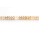 1  Long Strand Bio Lemon Quartz Faceted Rondells -Round  Shape  Rondells  7mm-8mm-8 Inches BR02231 - Tucson Beads