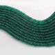 1  Strand  Natural  Green Onyx Faceted Heishi Tyre Shape Gemstone Beads,  Green Onyx Tyre Wheel Rondelles Beads, 5mm-8-inches-br02894 - Tucson Beads