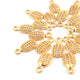 10 PCS Oval Charms 24k Gold Plated Copper  Charm - Copper Pendant 17mmx19mm GPC845 - Tucson Beads