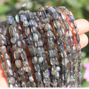 5 Strand Labradorite  Smooth Briolettes  -Assorted Shape Briolette  10mmx4mm - 13 Inches BR0367 - Tucson Beads