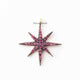 1 Pc Beautiful Ruby Star 925 Sterling Silver/ Vermeil Single Bail Pendant 22mmx19mm WTC454 - Tucson Beads